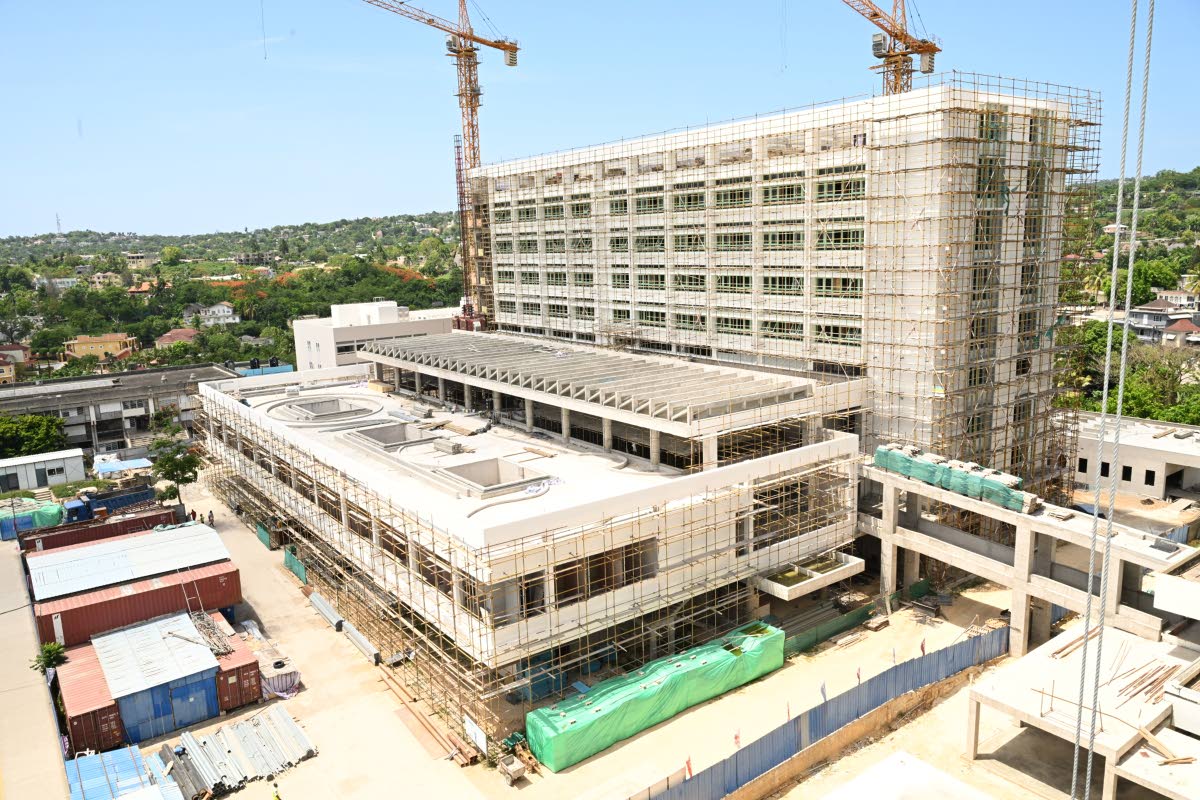     Work progressing on the Western Children and Adolescent Hospital in Montego Bay, St James. 