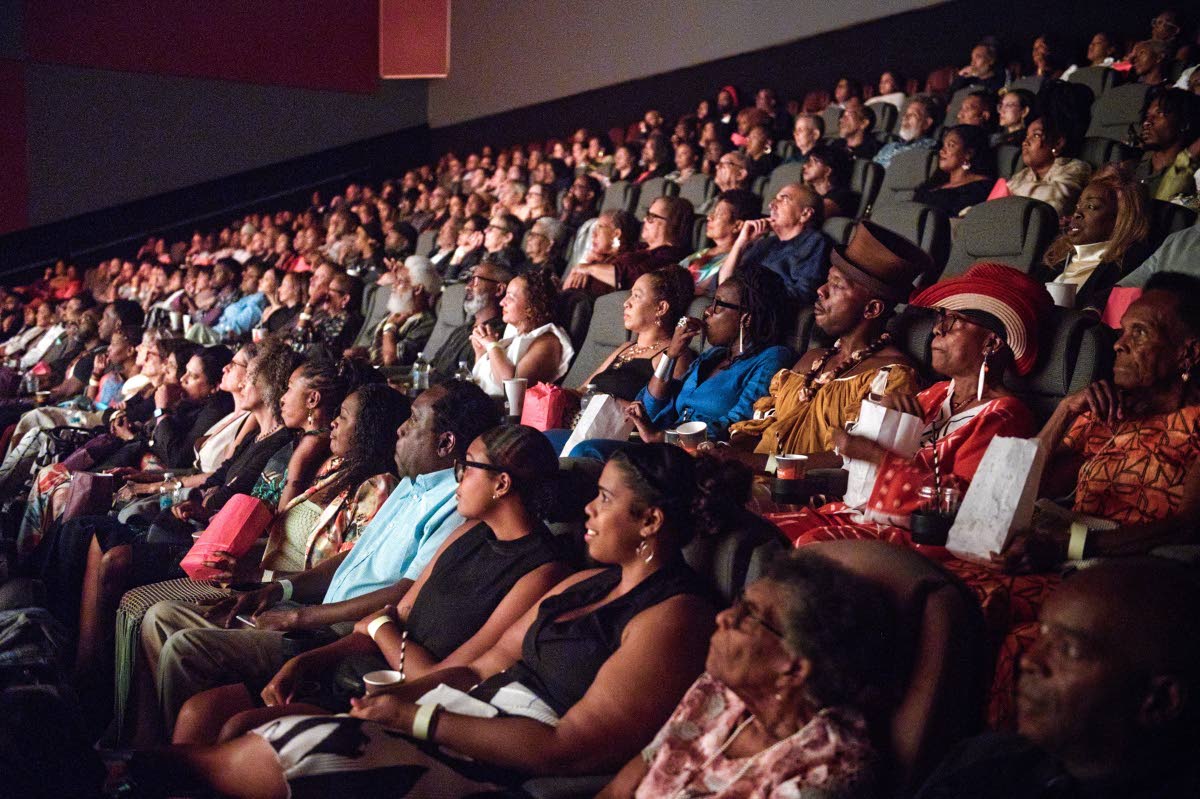 The audience at the gala screening of of 'Bam Bam: The Sister Nancy Story' at the Trinidad+Tobago Film Festival at Woodbrook Place in Port of Spain, Trinidad and Tobago.