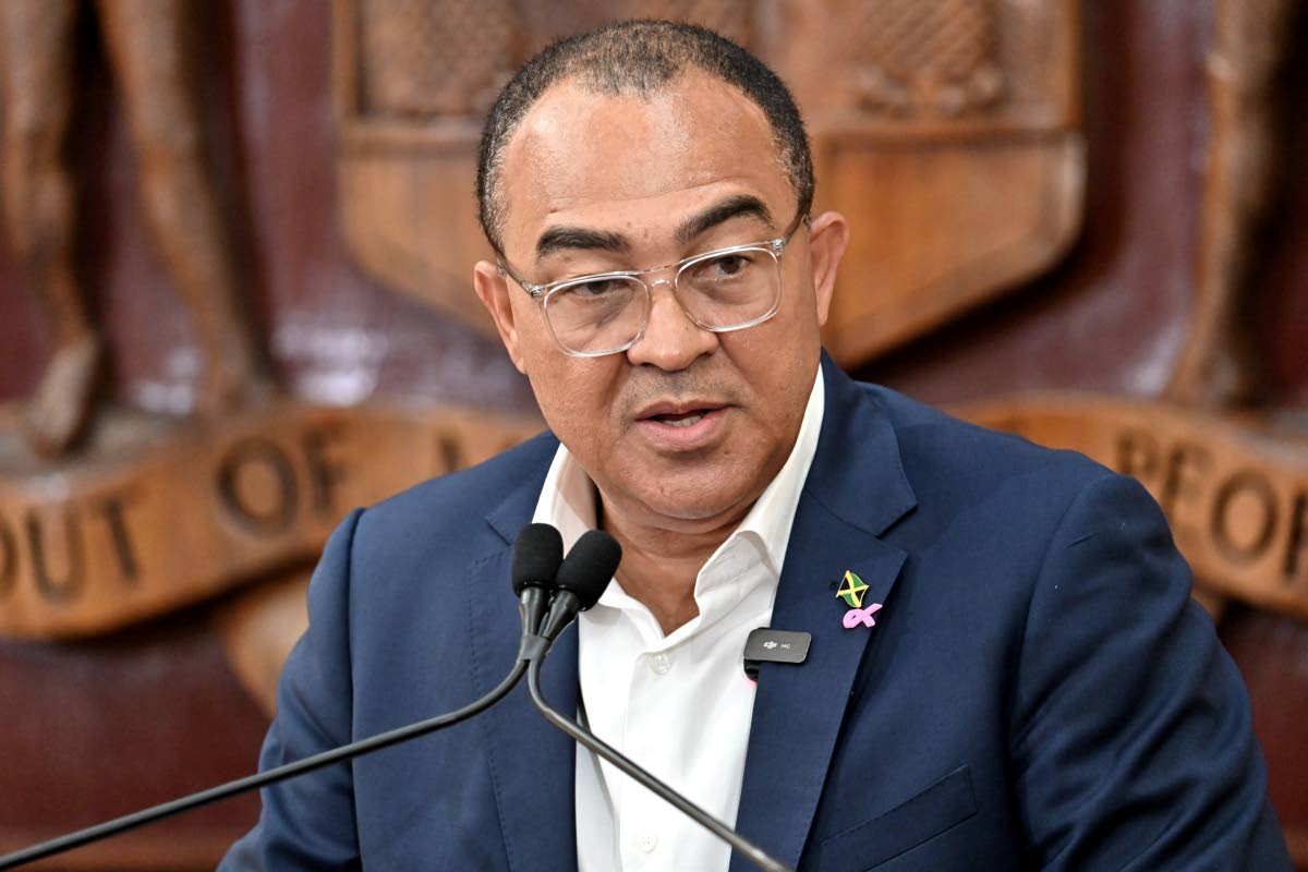 Dr Christopher Tufton, minister of health and wellness. 