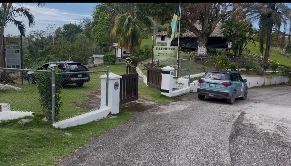 The Sir Alexander Bustamante Monument in Blenheim, Hanover. 