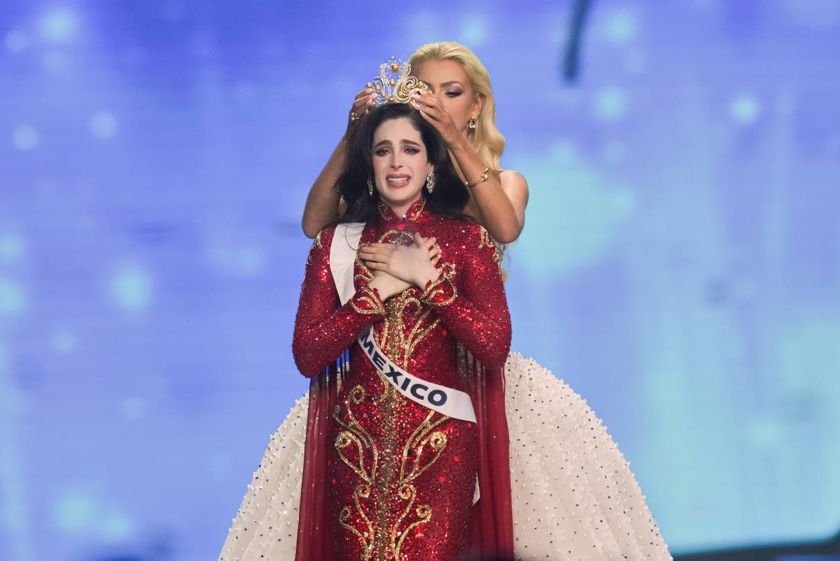 Miss Mexico Fatima Bosch is crowned Miss Universe 2025 by Victoria Kjær Theilvig of Denmark in Nonthaburi, north of Bangkok, in Nonthaburi province, Thailand, on November 21. 
