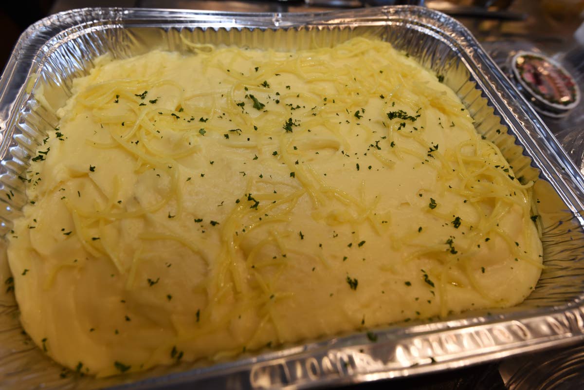 Mashed potatoes, one of the classic sides.