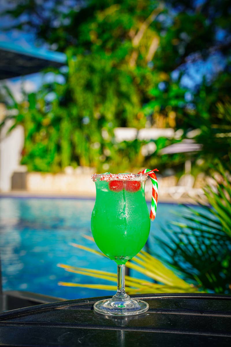 The elf elixir — with amaretto liqueur and pineapple juice in its composition — was crafted by mixologist Duval Rowe. 