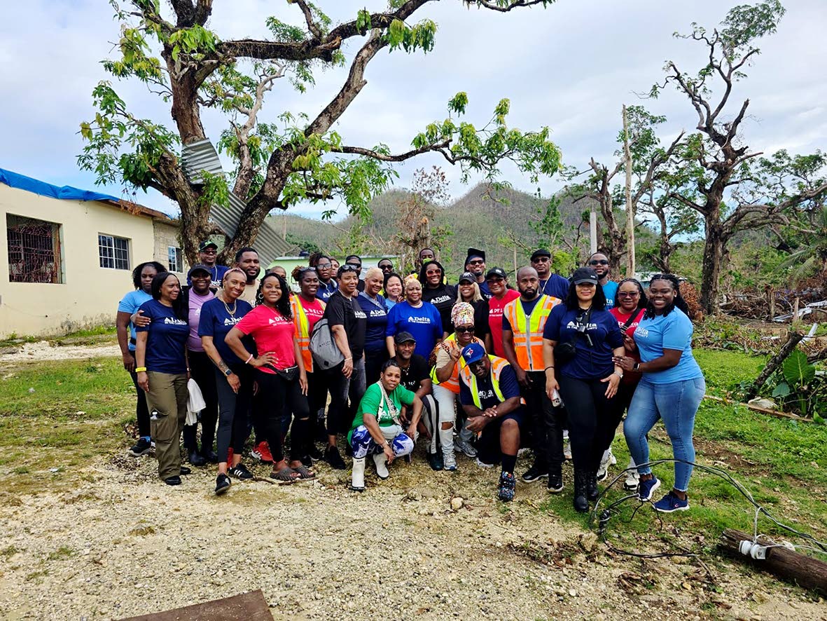 The Delta Employee Volunteer Group on their trip to the Roaring River community last week Thursday.