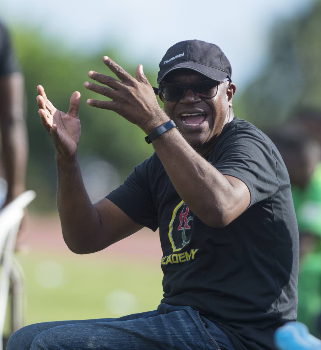 Racing United FC’s coach Anthony Patrick.