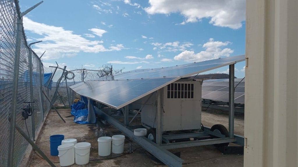 The Accompong solar-powered water system harnesses up to 5,000 to 10,000 litres of water per day, which supplies drinking water for more than 500 residents in Accompong, reducing dependence on electricity-driven pumping systems.