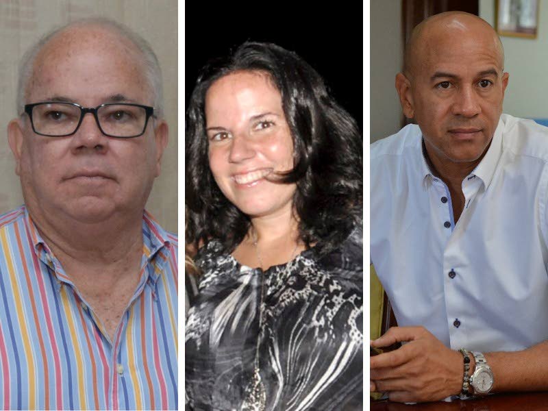 Stocks and Securities Limited founder Hugh Croskery (left), his daughter Sarah Meany (centre), and former CEO Zachary Harding. 