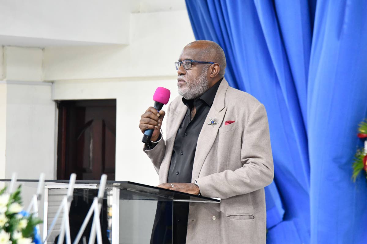 Colin Leslie, founding member of Third World, remembering his close bond with the late Dr. Milton ‘Prilly’ Hamilton during the thanksgiving service on Sunday, March 23, 2025, at the Kencot Seventh-day Adventist Church in St Andrew. He has been friends 