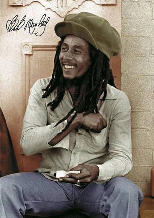 King of Reggae Bob Marley.