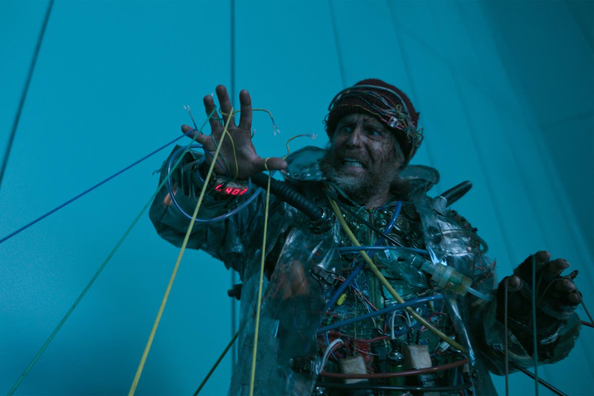  Sam Rockwell plays an unnamed man from the future in ‘Good Luck, Have Fun, Don’t Die’.