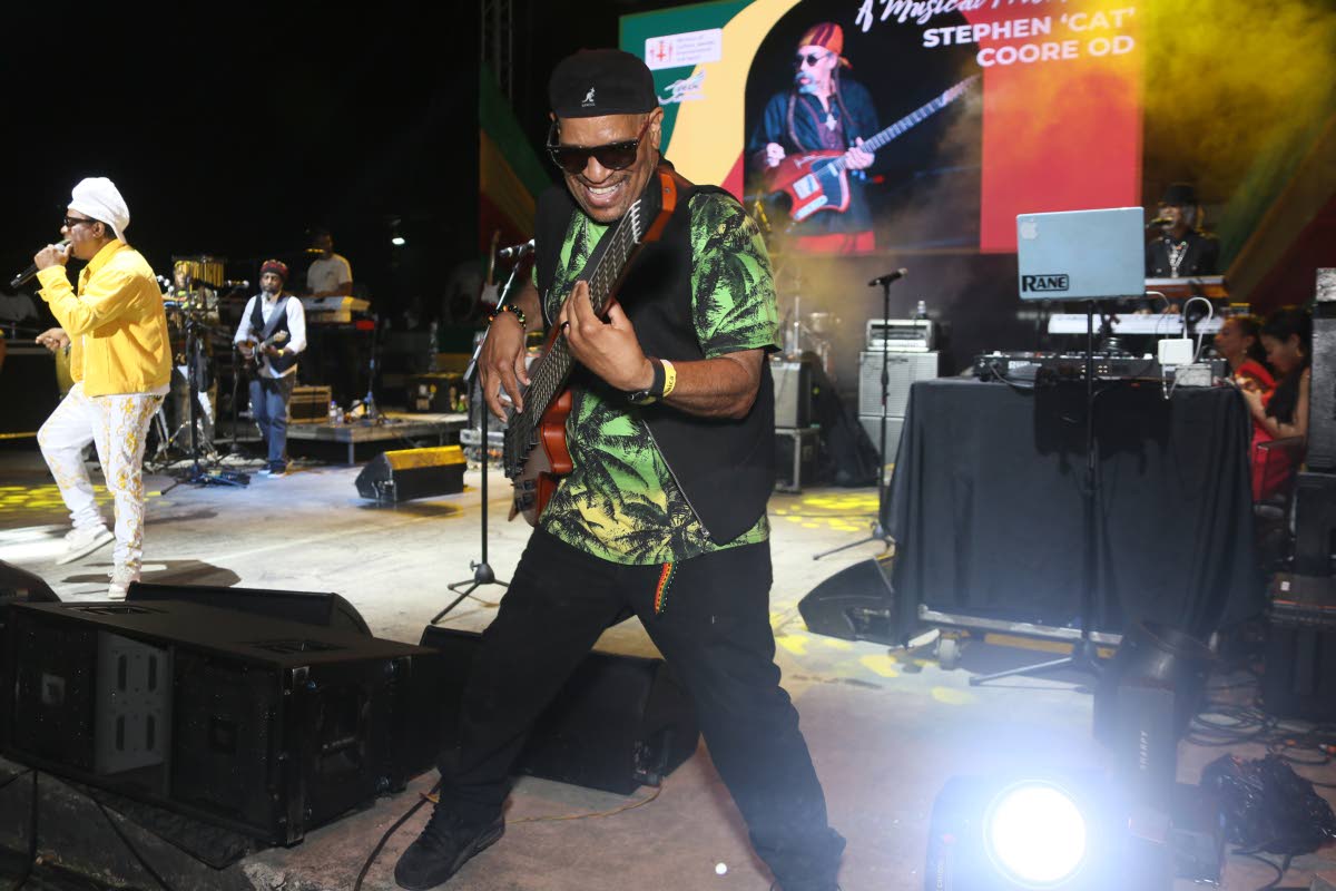 Third World performing at the Musical Tribute to Stephen ‘Cat’ Coore on Friday at the Ranny Williams Entertainment Centre in St Andrew.