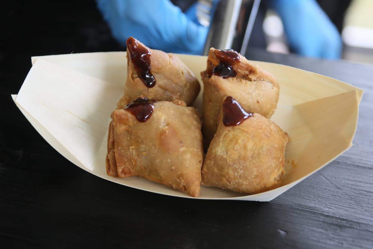 Samosas from Mystic Thai. 