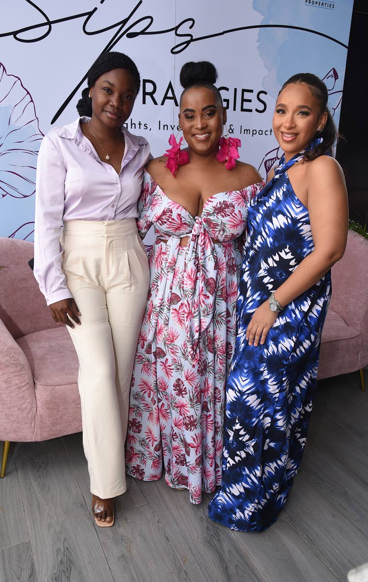 From left: Francine Cameron, programme coordinator at Proven Properties; Ruth-Ann Lacey, senior manager of business development and marketing, and Philippa Wilson, marketing and customer service officer. 
