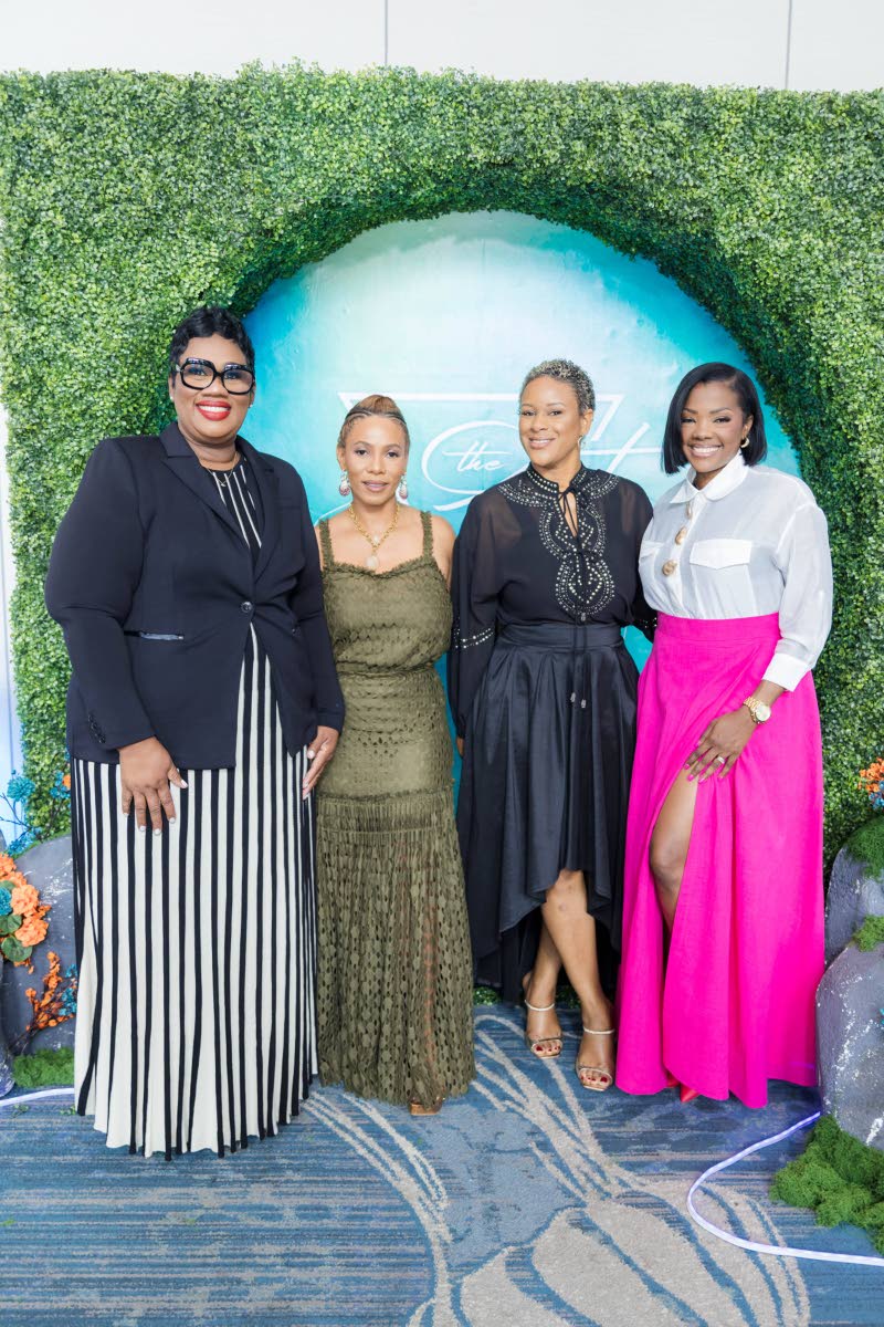 Fresh off their panel on reimagining the modern wedding experience are (from left) Melanie Miller of By Melanie Miller; Aiesha Panton, creative director and founder of Pussbackfoot; Shikima Hinds, managing director of Events Concierge; and Kara-Ann Anderso