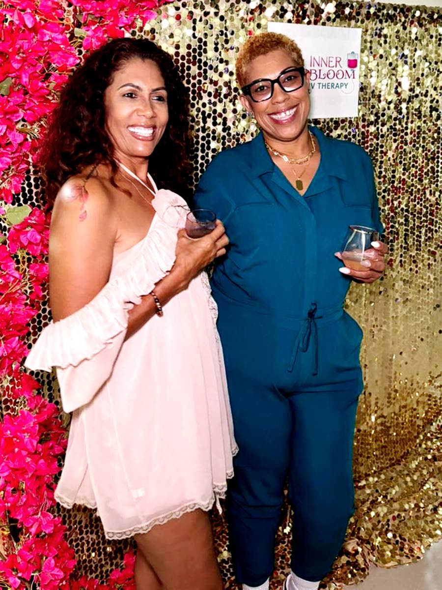 Shelle Parchment (left) and Antoinette Fisher, managing directors, Inner Bloom IV Bar.