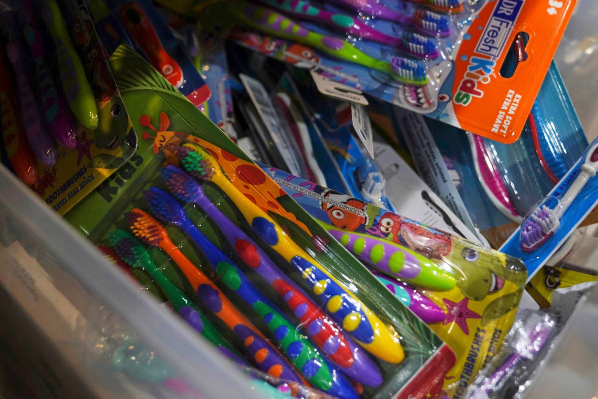 Toothbrushes are pictured in Alexandria, Va., Thursday, March 6, 2025. (AP Photo/Jessie Wardarski, File)