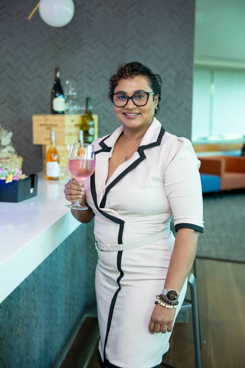 Nayana Williams, chief executive officer of Lifespan, enjoys the networking reception at Boardroom Conversations featuring NCB Chief Executive Officer Sheree Martin, who shared insights on leadership, balancing career and family, and the principles of weal
