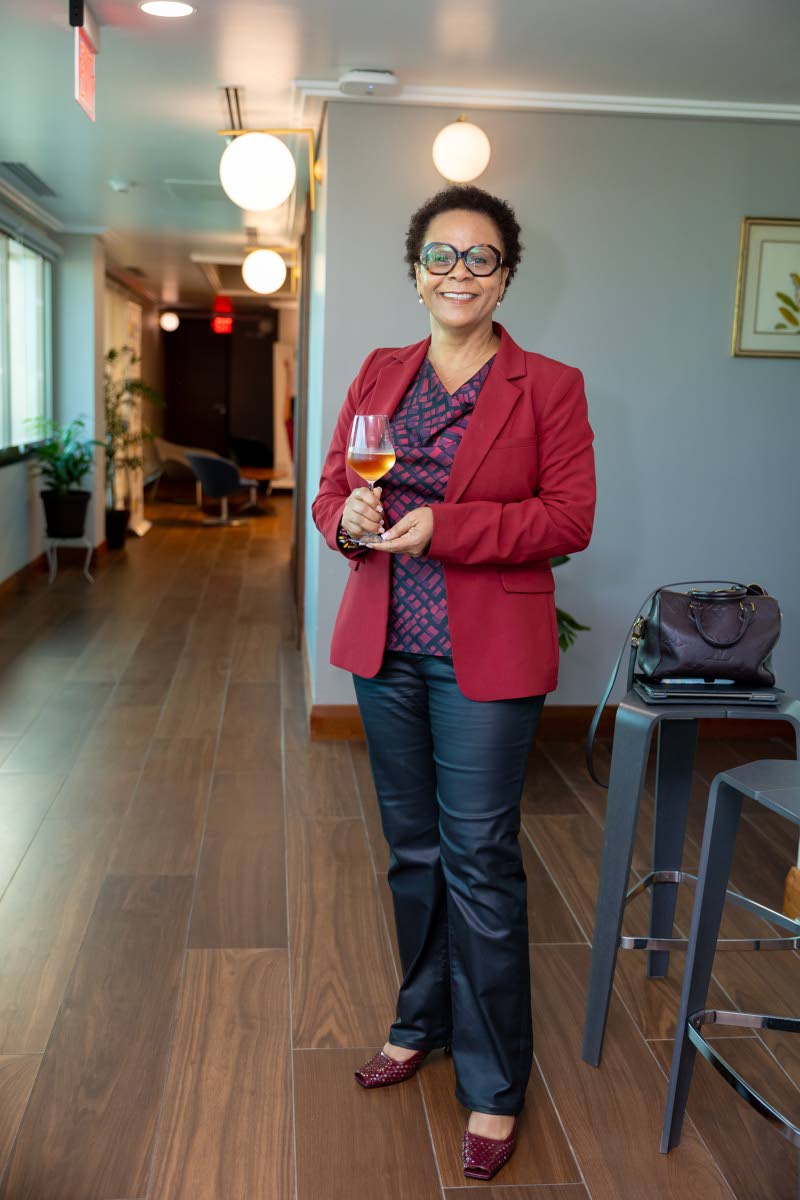 Right: Attorney-at-law Kimm Daley pauses for a quick photograph.