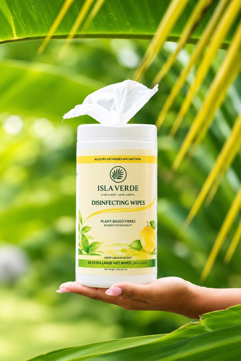 The newly launched eco-conscious disinfecting wipes.