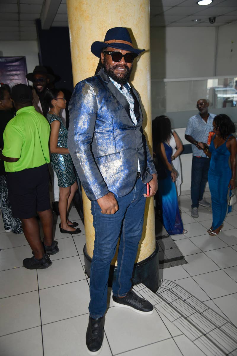 Entertainer, Tony Rebel, at the premiere of ‘Redeemed: A Father’s Love’ at the Carib Theatre in Cross Roads. 