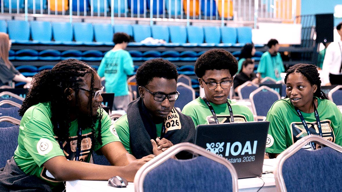 From left, Campion College students Jozanne Thompson, Amari Cross, Matthew Williams and Tori Senior, who represented Jamaica at the recent International Olympiad of AI in Astana, Kazakhstan.
