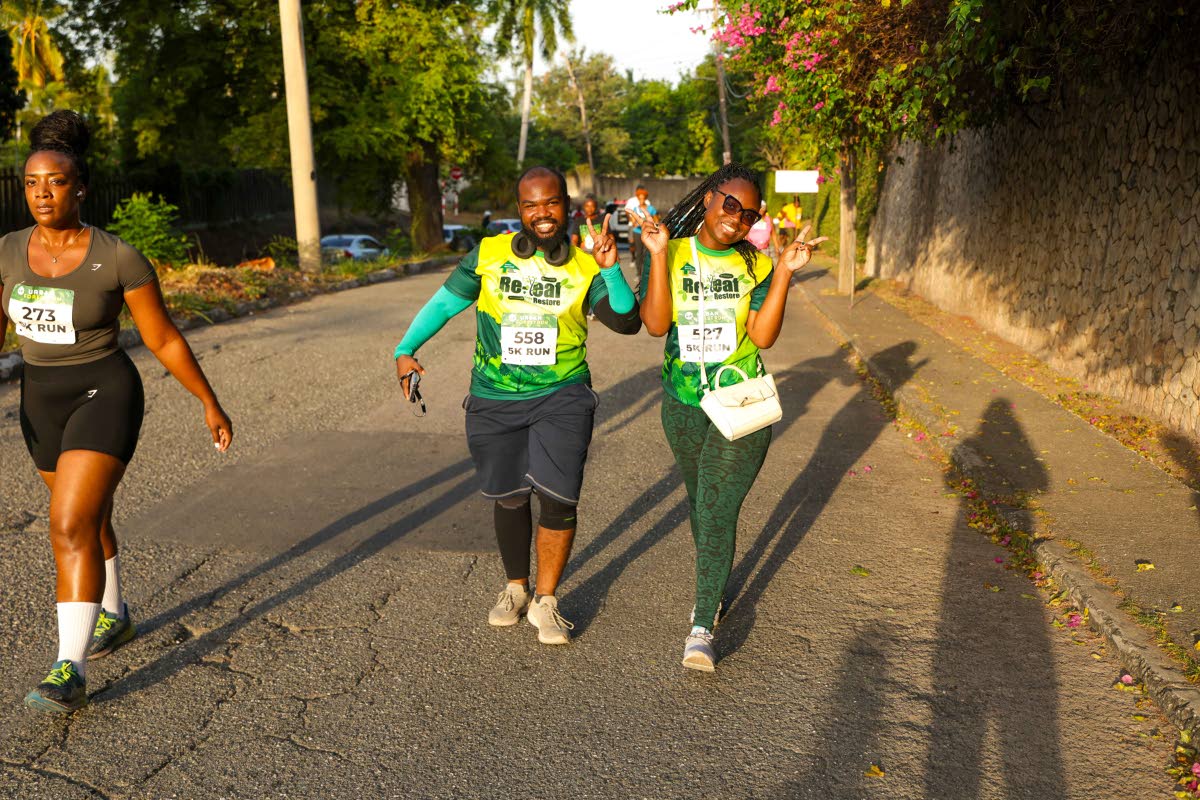 Stephen Williams and his wife, Cashique, prove that getting those steps in is more fun together. 