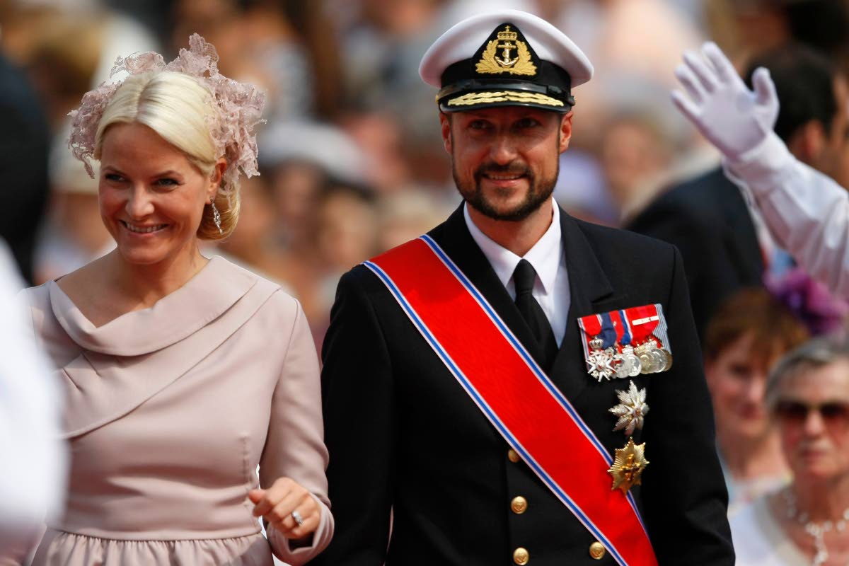 Norway’s Crown Prince Haakon and his wife Crown Princess Mette-Marit, Haakon became king on Friday after his father’s death.