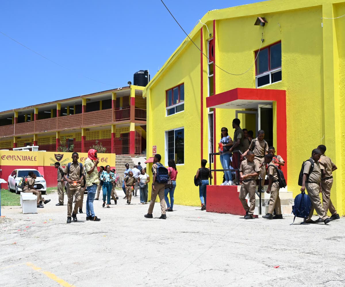 Cornwall College students on the first day of orientation.