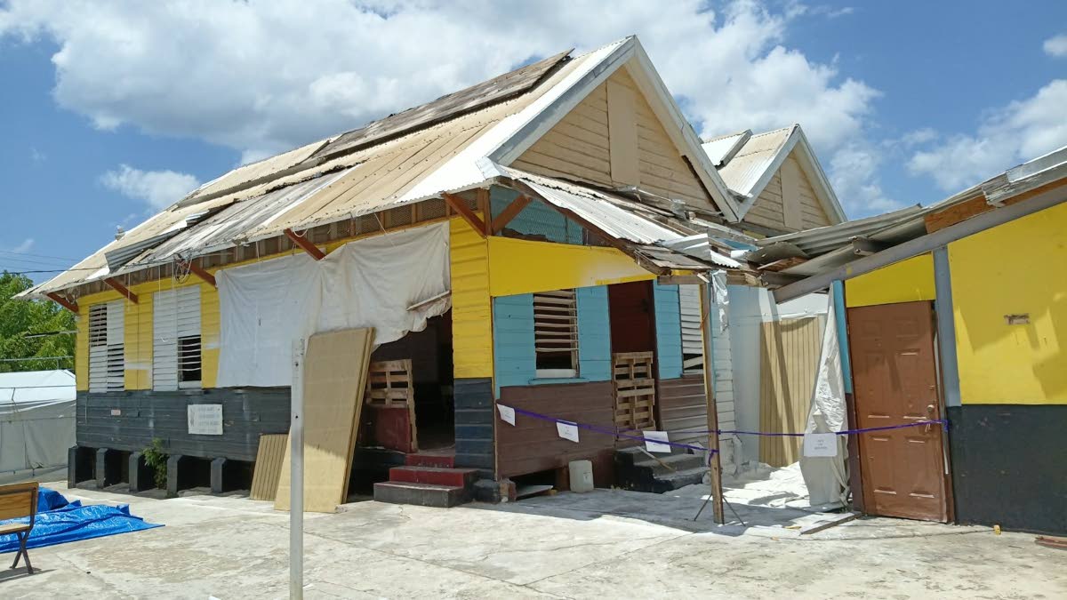 The condemned section of the Burnt Savannah Primary School in St Elizabeth. 