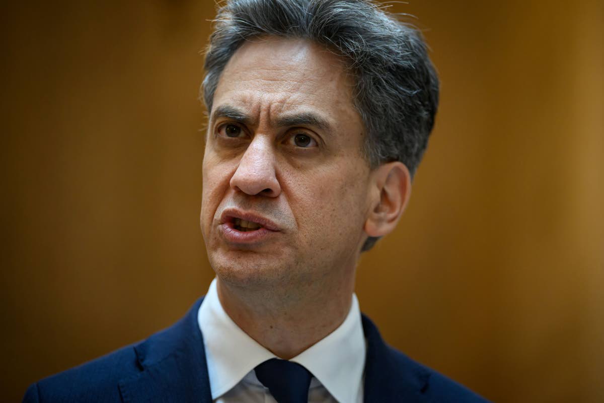 Britain's Foreign Secretary Ed Miliband