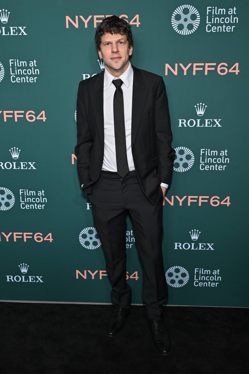 Director Jesse Eisenberg poses for photographers on the red carpet at the premiere of ‘The Debut’.