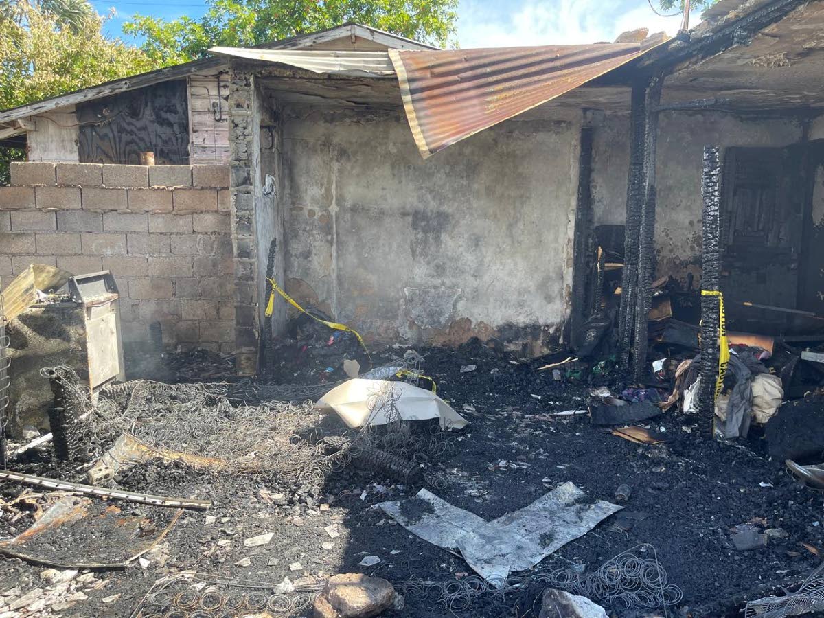 The house in Kidd Lane that was destroyed by arsonists. 