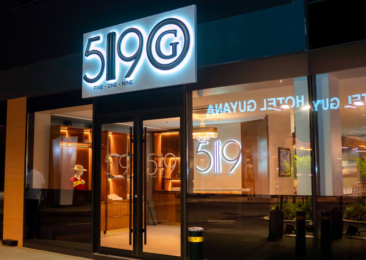 The 519 Restaurant & Bar is located at the AC Hotel by Marriott in Ogle, East Coast Demerara.