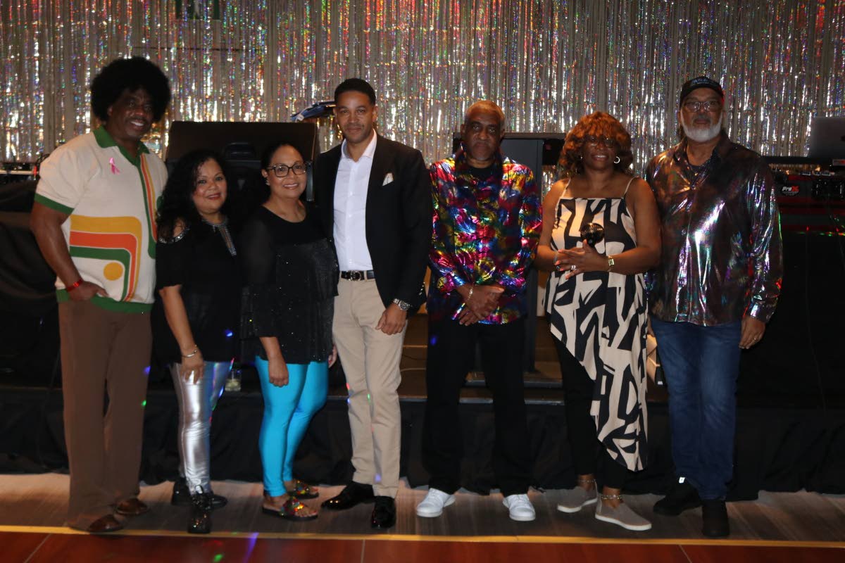 Members of the Jamaicans Caring for Jamaicans (JCJ) board, from left, Dr Joseph Dove, Sophia Hew-Taylor, Choen Medwinter, Orlando King, Lamoy Headed and President Junior Taylor at the organisation’s annual All Schools Jamm fundraiser at the Atlanta Marri