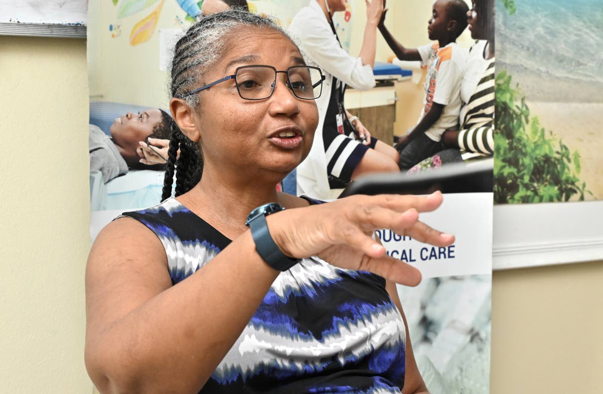 
Professor Jennifer Knight Madden at the Sickle Cell Unit.