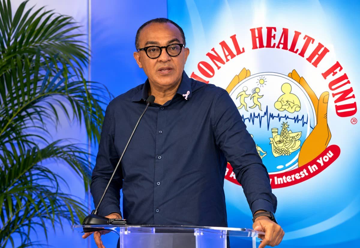 Minister of Health and Wellness, Dr Christopher Tufton, addresses the launch of the National Health Fund’s double subsidy for Persons Living with Disabilities, held at the entity’s offices in New Kingston on October 15.