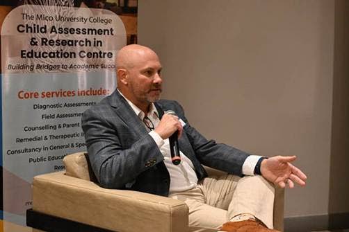 Dr James Basham, professor of special education, University of Kansas, at the Fireside Conversation held at AC Hotel in St Andrew on October 14.