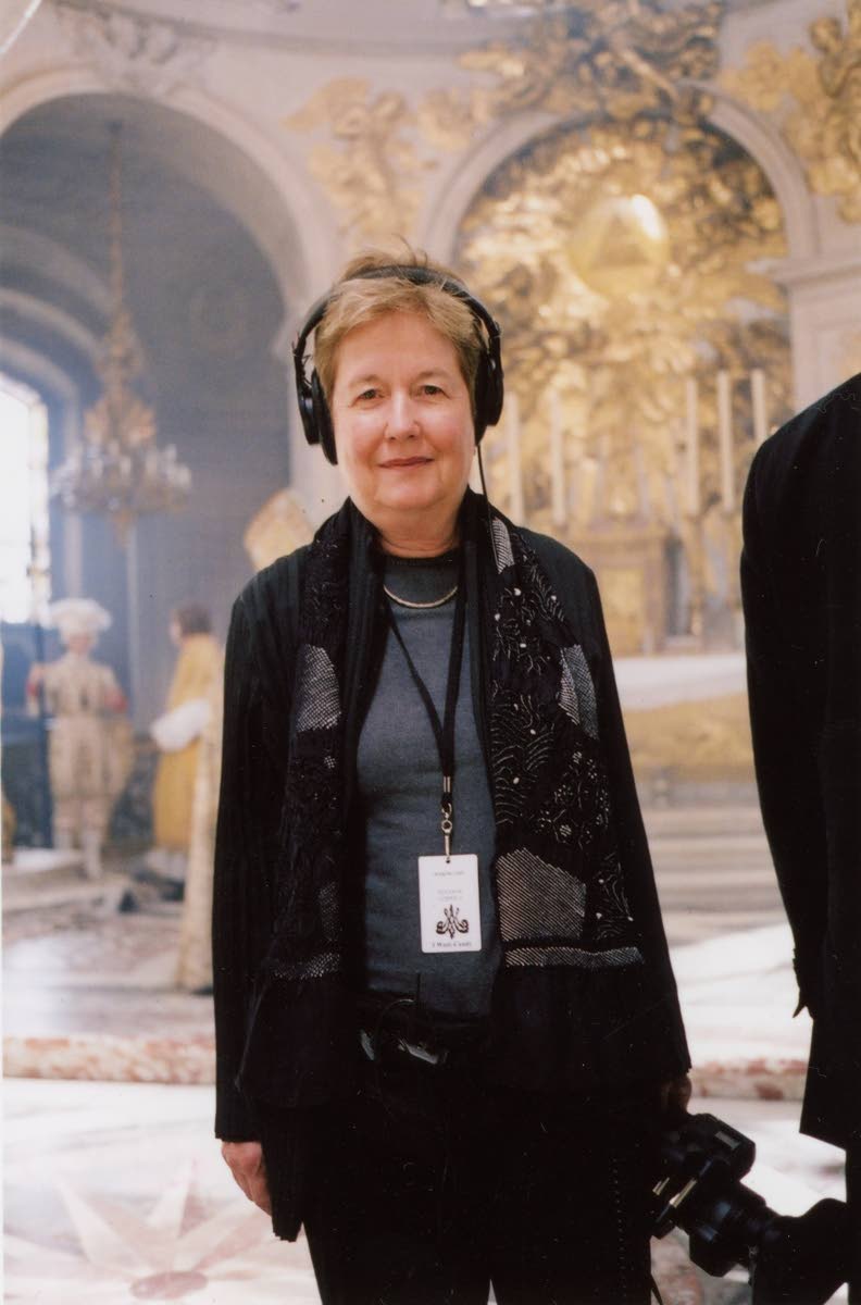 Eleanor Coppola on the set of ‘Marie Antoinette’.
