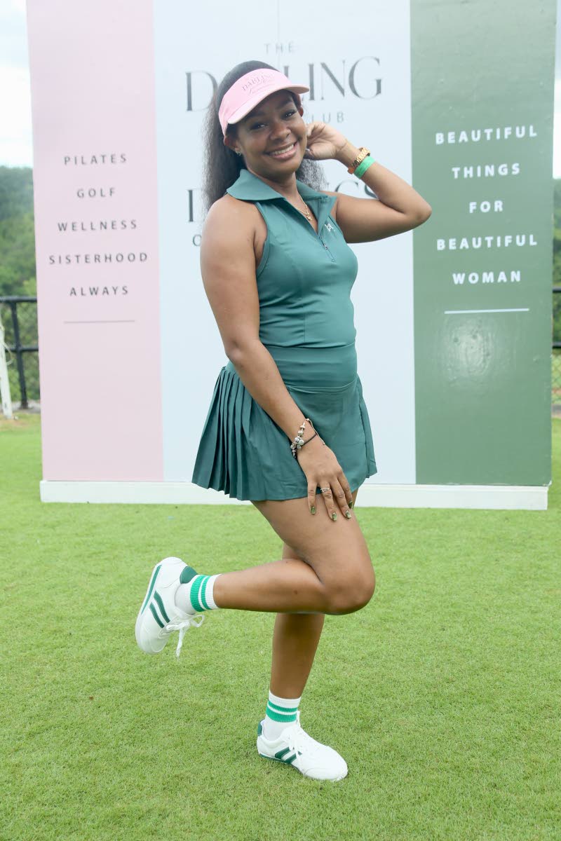 Taking a break from legal briefs, attorney-at-law Keetja Murrell shows off her sporty side.
