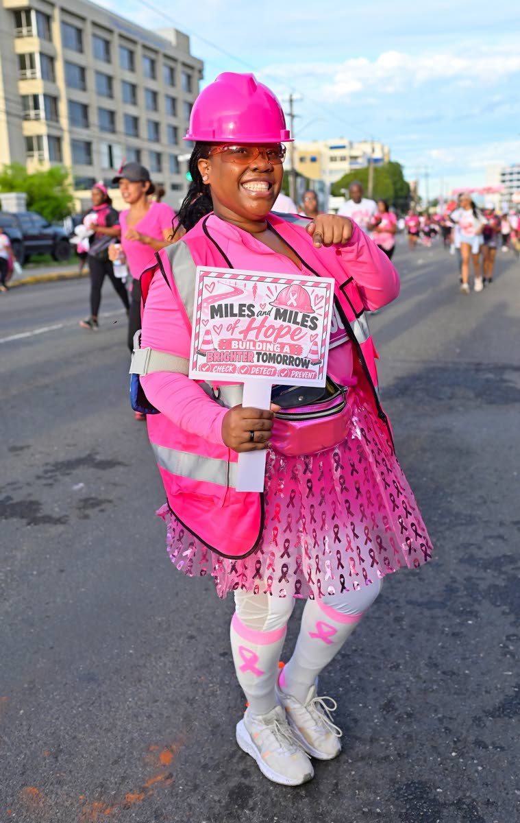 Dr Prudence Hall gears up for the early morning run, championing this year’s theme, ‘Miles and Miles of Hope’.

