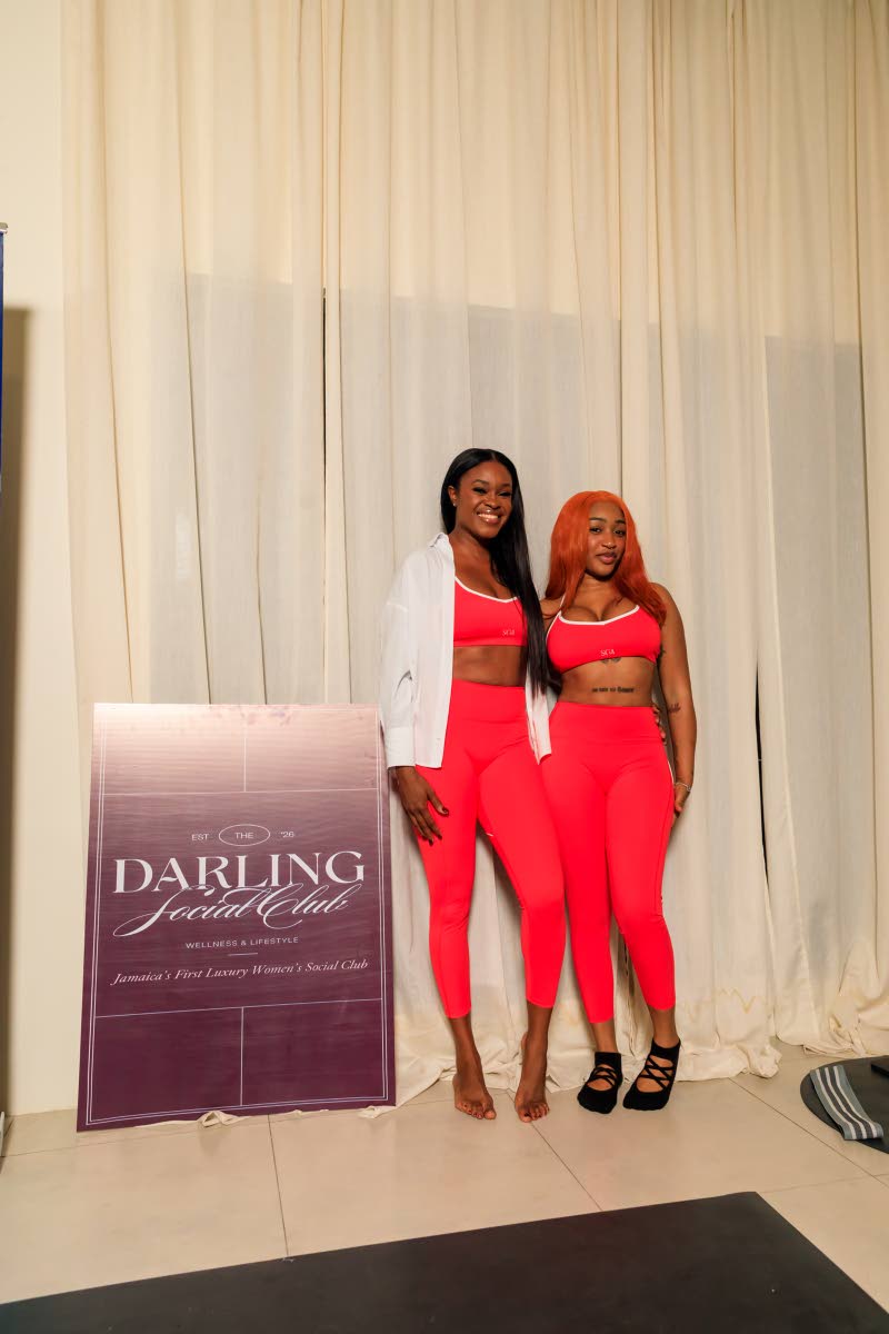 A darling duo! Dancehall recording artiste Stalk Ashley and The Darling Social Club Founder Annalisee Richards share a moment in the spotlight at the launch of The Darling Weekend. 