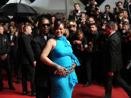 A$AP Rocky and Rihanna pose for photographers upon departure from the premiere of the film ‘Highest 2 Lowest’ at the 78th international film festival in Cannes, southern France on Monday, May 19.