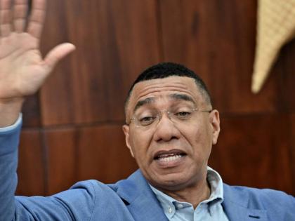 Dr Andrew Holness speaks during a briefing on Hurricane Melissa at Jamaica House in Kingston on November 6, 2025. The Office of the Prime Minister has now assumed responsibility for the country’s disaster response agency, ODPEM.