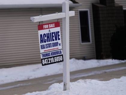 AP 
A “For Sale” sign is displayed in front of a home in the USA Monday, December 15, 2025.