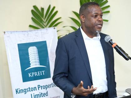 
Kevin Richards, CEO of Kingston Properties, speaks at the Kingston Properties Limited 15th annual general meeting in 2024. 