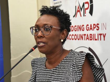 Jeanette Calder, executive director, Jamaica Accountability Meter Portal. 