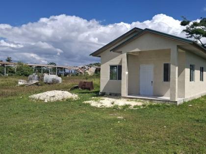 The 700-square-foot steel-frame model house in Savanna-la-Mar that stood standing after Hurricane Melissa.