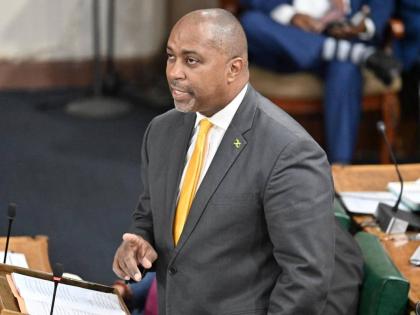 Opposition Spokesman on Finance Julian Robinson making his contribution to the 2026-2027 National Budget Debate in the House of Representatives on March 12, 2026. 