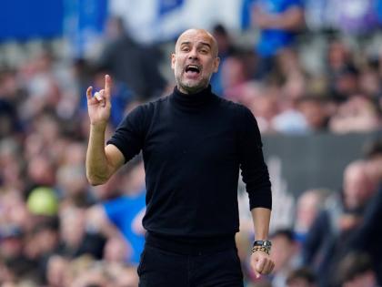 Manchester City’s head coach Pep Guardiola