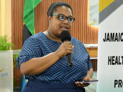 Newly elected President of the Jamaica Association of Health Education and Promotion (JAHEP), Dahlia Gayle Reid, addresses the organisation’s recent annual general meeting held at Cardiff Hotel and Spa in Runaway Bay, St Ann.